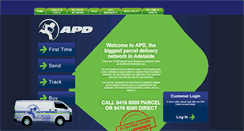 Desktop Screenshot of apdparcel.com.au