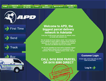 Tablet Screenshot of apdparcel.com.au